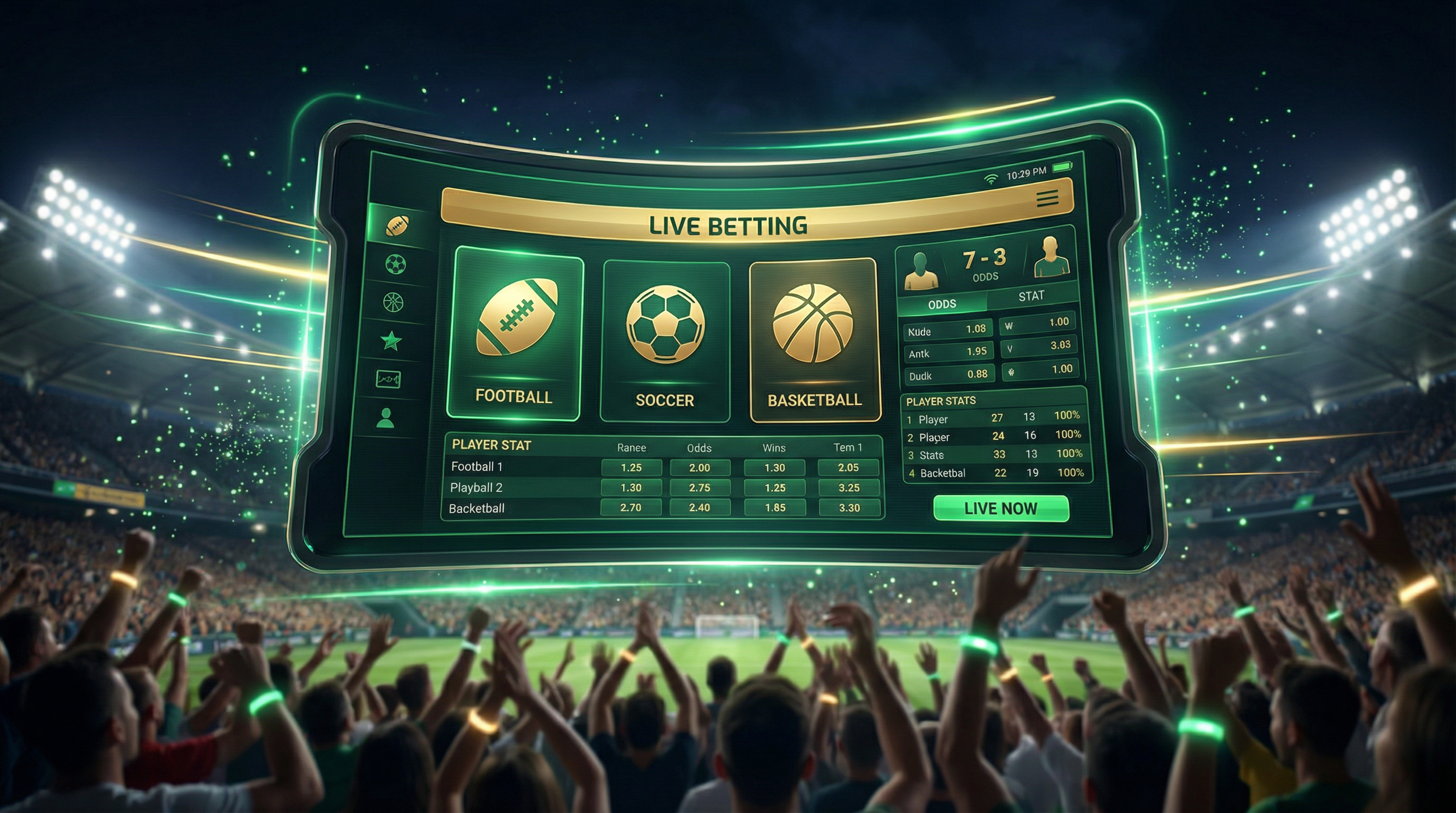 体育投注界面，显示足球篮球赔率